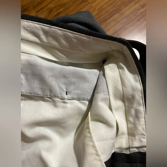 UNTIED Men’s Pleated Dress Pants With Belt Size Waist 34 Length 30 - Picture 15 of 16